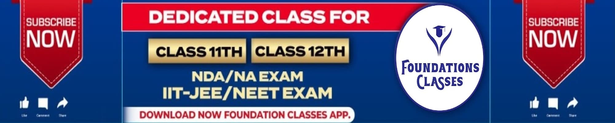 Foundations Classes coaching for Class 11th and 12th students preparing for NDA, IIT-JEE, and NEET entrance examinations with expert faculty and strategic guidance.